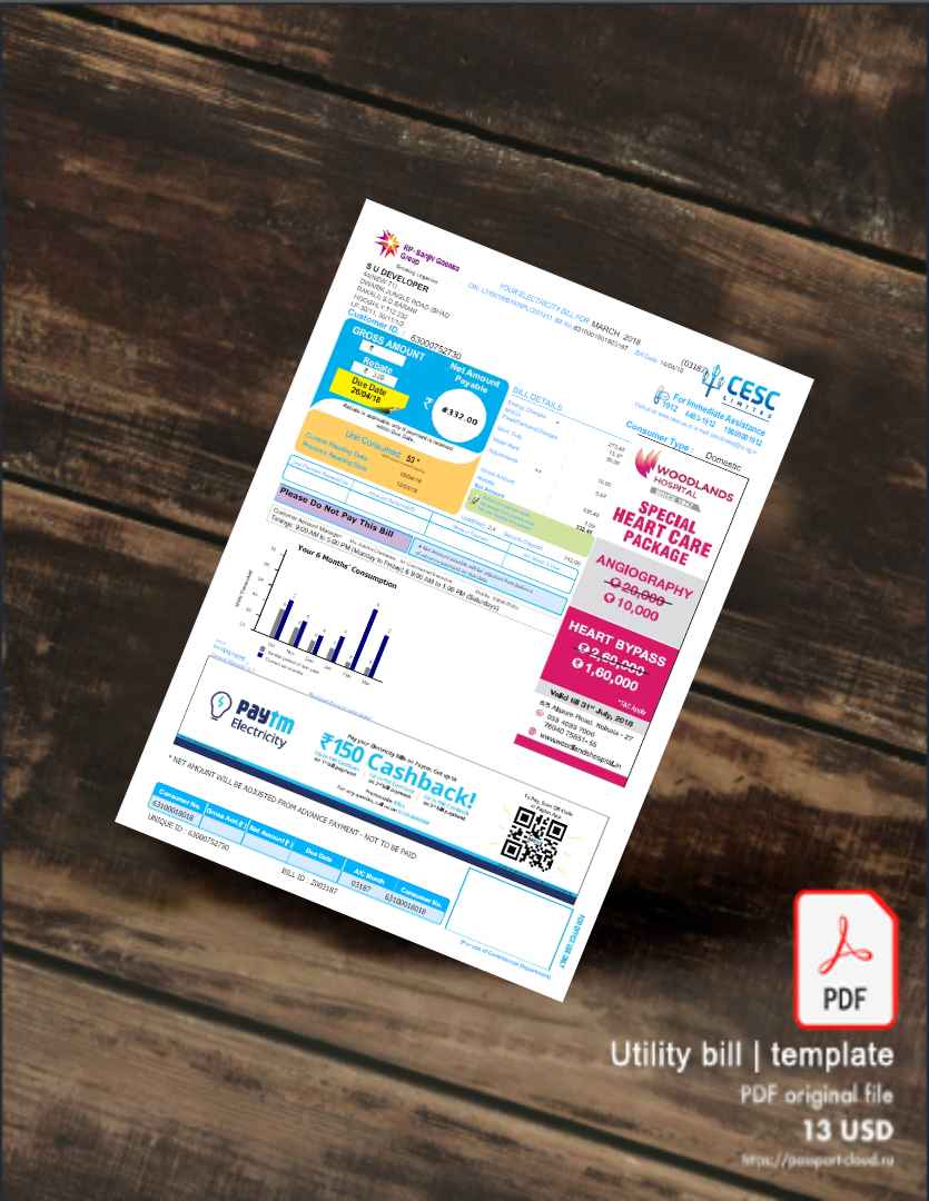 Utility bill | Albanian Power | Albania